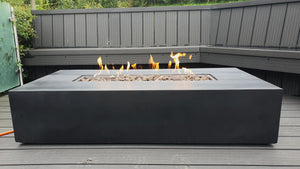 Rectangular Coffee Table Fire Pit